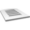 Ekena Millwork Arch Top Surface Mount PVC Gable Vent: Non-Functional, w/ 3-1/2"W x 1"P Standard Frame, 16"W x 20"H GVPAR16X2001SN - alternate 2